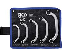 BGS 1222 | Juego de llaves de estrella planas en media luna | medidas en pulgadas | 1/4" - 7/8" | 5 piezas