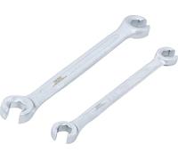 BGS 1755 | Juego de llaves de estrella dobles abiertas | 10 x 11 / 12 x 13 mm | 2 piezas