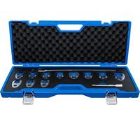 BGS 1757 | Juego de llaves de boca hexagonal abierta (crowfoot) | entrada 12,5 mm (1/2")| 20 - 32 mm | 13 piezas