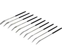 BGS 1921 | Juego de limas de diamante dobladas | curvas | 140 x 3 mm | 10 piezas