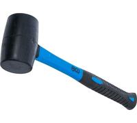 BGS 1960 | Mazo de goma | mango de fibra de vidrio | cabeza negra | Ø 50 mm | 280 g