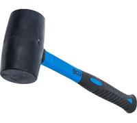 BGS 1962 | Mazo de goma | mango de fibra de vidrio | cabeza negra | Ø 70 mm | 750 g