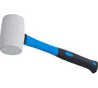BGS 1965 | Mazo de goma | mango de fibra de vidrio | cabeza blanca | Ø 48 mm | 250 g