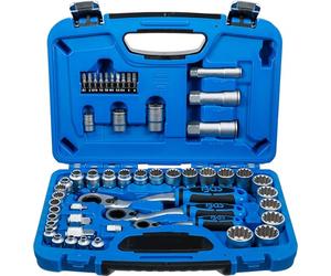 BGS 2181 | Juego de llaves de vaso con agujero pasante | Gear Lock | 4,5 - 25 mm | 52 piezas