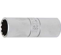 BGS 2385 | Vaso para bujías con goma, 12 caras | entrada 12,5 mm (1/2") | 16 mm