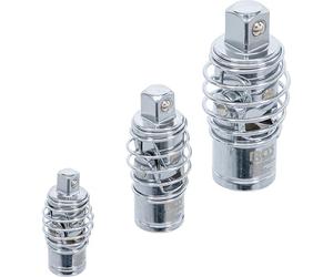 BGS 252 | Juego de articulaciones cardánicas | con muelle | 6,3 mm (1/4") / 10 mm (3/8") / 12,5 mm (1/2") | 3 piezas