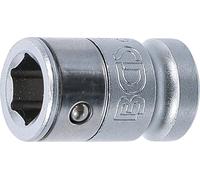 BGS 291 | Adaptador de puntas con bola de retención | 10 mm (3/8") | hexágono interior 10 mm (3/8")