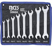 BGS 30600 | Juego de llaves fijas dobles | 6 - 22 mm | 8 piezas