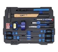 BGS 3353 | Bandeja de espuma para BGS BOXSYS1 & 2: Juego de martillo, alicates, destornilladores | 12 piezas