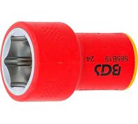 BGS 35879 | Llave de vaso de inserción VDE hexagonal | entrada 10 mm (3/8") | 19 mm