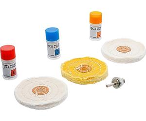 BGS 3990 | Juego para pulir metales blandos | 7 piezas