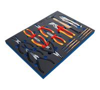 BGS 4011 | Bandeja para carro 3/3: Juego de alicates, botadores, martillo | 17 piezas