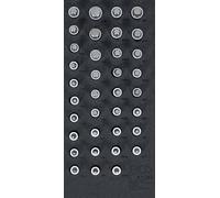 BGS 4120 | Bandeja para carro 1/3: Juego de puntas de vaso | 12,5 mm (1/2") | hexágono interior, perfil en T (para Torx), dentado múltiple interior (para XZN), perfil en cuña (para RIBE) | 36 piezas