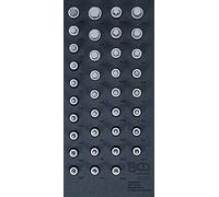 BGS 4120 Bandeja para Carro con Juego de Puntas de Vaso 12,5 mm, Hexágono Interior, Perfil T para Torx