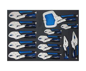 BGS 4690 | Bandeja para carro 3/3: Juego de alicates grip | 13 piezas