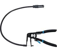 BGS 472 | Alicate para abrazaderas | semiflexible | 850 mm | 18 - 54 mm | Para abrazaderas de resorte autotensibles, cable Bowden reforzado con bloqueo, asas aisladas por inmersión