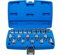BGS 5100 | Juego de puntas y llaves de vaso | entrada 12,5 mm (1/2") | E-Torx / perfil en T (para Torx) | 19 piezas