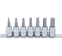 BGS technic - Juego de puntas de vaso BGS 5107, entrada 10 mm (3/8") hexágono interior, 7 piezas