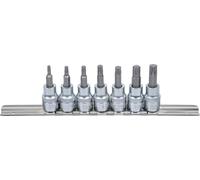BGS 5108 | Juego de puntas de vaso | entrada 10 mm (3/8") | perfil en T (para Torx) T15 - T50 | 7 piezas