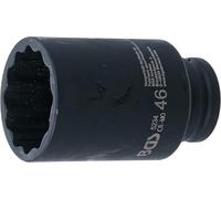 BGS 5234 | Llaves de vaso impacto 12 caras | entrada 12,5 mm (1/2") | 46 mm