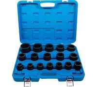 BGS 5242 | Juego de llaves de vaso de impacto | entrada 20 mm (3/4") | 19-55 mm | 17 piezas