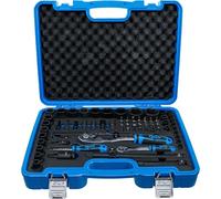 BGS 5255 | Juego de llaves de vaso de impacto hexagonal | 6,3 mm (1/4") + 12,5 mm (1/2") | 69 piezas