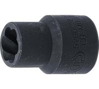 BGS 5266-12 | Llave de vaso de perfil en espiral / extractor de tornillos | entrada 12,5 mm (1/2") | 12 mm