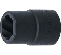 BGS 5266-14 | Llave de vaso de perfil en espiral / extractor de tornillos | entrada 12,5 mm (1/2") | 14 mm
