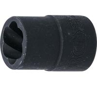 BGS 5266-15 | Llave de vaso de perfil en espiral / extractor de tornillos | entrada 12,5 mm (1/2") | 15 mm