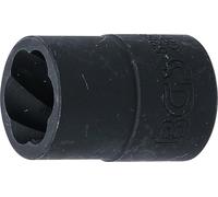 BGS 5266-16 | Llave de vaso de perfil en espiral / extractor de tornillos | entrada 12,5 mm (1/2") | 16 mm