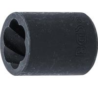 BGS 5278 | Llave de vaso de perfil en espiral / extractor de tornillos | entrada 10 mm (3/8") | 18 mm