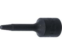 BGS 5281-4 | Llave de vaso de perfil en espiral / extractor de tornillos | entrada 10 mm (3/8") | 4 mm