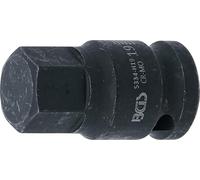 BGS 5334-H19 | Punta de vaso de impacto | entrada 12,5 mm (1/2") | hexágono interior 19 mm