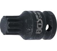 BGS 5381-M18 | Punta de vaso de impacto | entrada 12,5 mm (1/2") | dentado múltiple interior (para XZN) M18