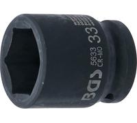 BGS 5633 | Llaves de vaso impacto hexagonal | entrada 20 mm (3/4") | 33 mm