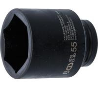 BGS 5755 | Llaves de vaso impacto hexagonal, largo | entrada 20 mm (3/4") | 55 mm
