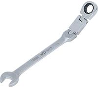 BGS 6175 | Llave combinada con carraca de doble articulación | angulable | 15 mm