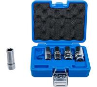 BGS 6641 | Juego de llaves de vaso para bujías hexagonal | entrada 12,5 mm (1/2") | 14 - 21 mm | 5 piezas