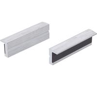 BGS 6797 | Mordazas de repuesto | aluminio | anchura 100 mm | 2 piezas | Sujeción suave | para aluminio y cobre | banda magnética | perfil longitudinal
