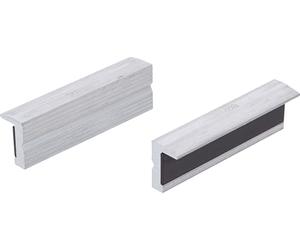 BGS 6797 | Mordazas de repuesto | aluminio | anchura 100 mm | 2 piezas | Sujeción suave | para aluminio y cobre | banda magnética | perfil longitudinal