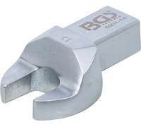 BGS 6901-14 | Llave de boca insertable | 14 mm | Sujeción 14 x 18 mm | Vástago rectangular | con pasador | acero cromo vanadio | cromado mate