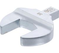 BGS 6901-38 | Llave de boca insertable | 38 mm | Sujeción 14 x 18 mm | Acero al cromo vanadio, superficie cromada, mate, eje rectangular, con pasador de seguridad