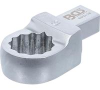 BGS 6902-16 | Llave de anillo insertable | 16 mm | Sujeción 9 x 12 mm | Perfil de accionamiento cuadrado, acero al cromo vanadio, cromado, mate, eje rectangular, con cierre de pasador