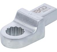 BGS 6903-16 | Llave de anillo insertable | 16 mm | Sujeción 14 x 18 mm | Doce cantos | cuadrado | acero al cromo vanadio | cromado mate | eje rectangular | con cierre de pasador