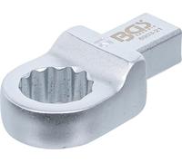 BGS 6903-21 | Llave de anillo insertable | 21 mm | Sujeción 14 x 18 mm | Doce cantos | acero al cromo vanadio | cromado mate | eje rectangular | con pasador de seguridad
