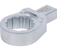 BGS 6903-30 | Llave de anillo insertable | 30 mm | Sujeción 14 x 18 mm | Acero al cromo vanadio | doce cantos | cuadrado | cromado mate | eje rectangular | con cierre de pasador