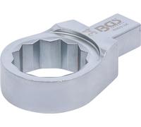 BGS 6903-34 | Llave de anillo insertable | 34 mm | Sujeción 14 x 18 mm | Doce cantos | acero al cromo vanadio | cromado mate | eje rectangular | con pasador de seguridad
