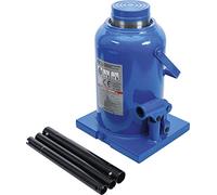 BGS 70040 | Gato de botella hidráulico para vehículos | 50 t | Altura mín. 280 mm, máx. 450 mm | Altura de elevación 170 mm | Plato de recepción Ø 83 mm | Válvula de seguridad