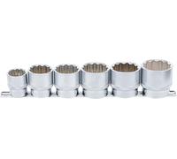 BGS 70102 | Juego de llaves de vaso, 12 caras | entrada 12,5 mm (1/2") | 24 - 38 mm | 6 piezas