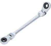 BGS 71028-10X12 | Llave combinada doble con carraca | angulable | con cabezas de anillo de perfil E | E10 x E12